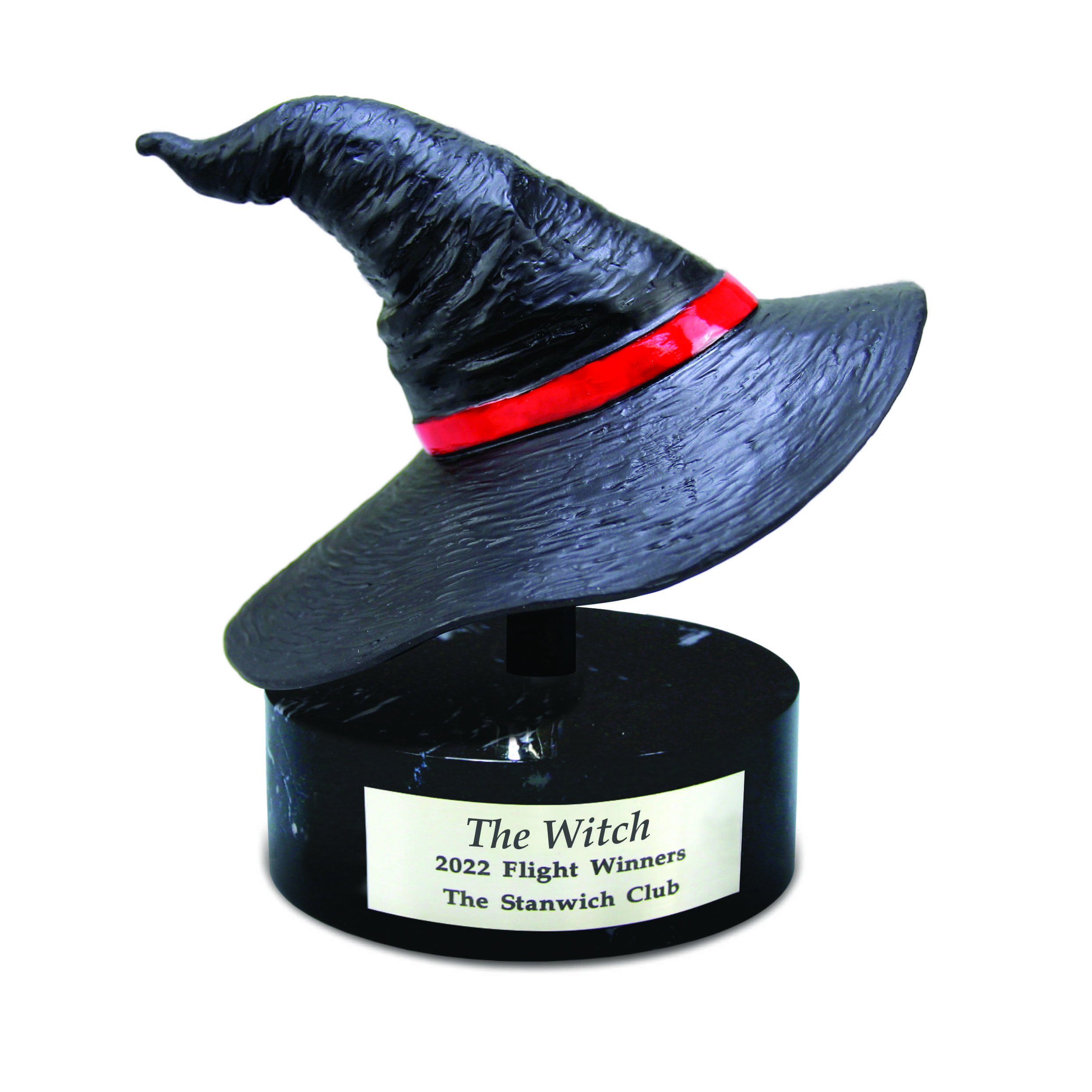 The Stanwich Club Witch's Hat trophy made by Malcolm DeMille